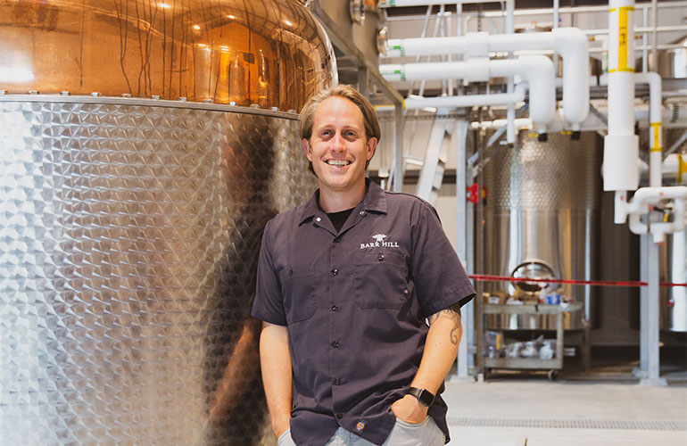 Photo: Ryan Chritiansen, president and head distiller at Caledonia Spirits. Photo courtesy Caledonia Spirits.