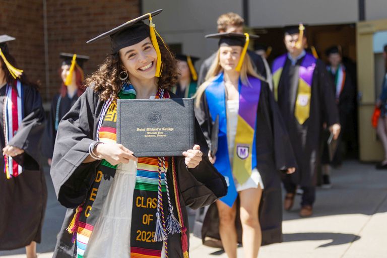 Saint Michael’s Class of 2025 urged to lead with compassion amid ‘world full of disruption’