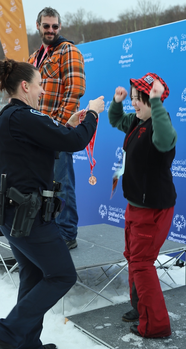 Special Olympics Vermont winning the bronze.