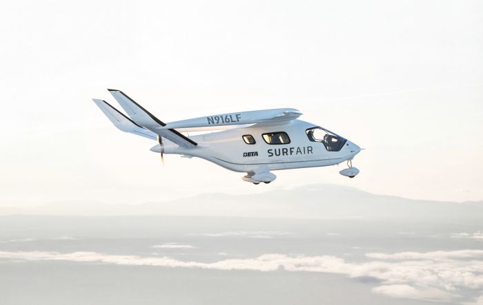 BETA to launch first commercial passenger electric aircraft with Surf Air Mobility