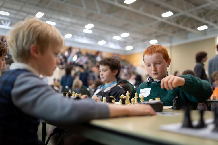 Senator Bernie Sanders (I-Vermont) on Saturday welcomed more than 130 students from across Vermont to his second-annual Youth Chess Day.