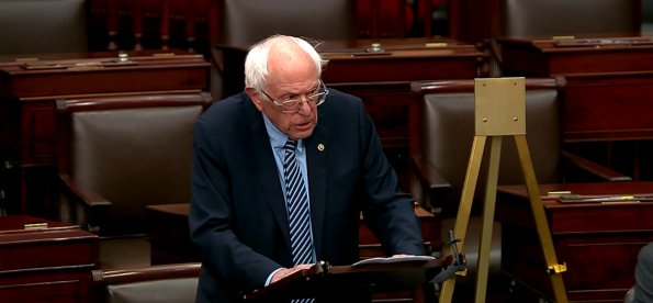 Senator Bernie Sanders (I-Vermont) Monday evening gave remarks on the floor of the Senate on the accusations House Speaker Mike Johnson&nbsp;made against him on Fox News this Sunday, Prime Minister Netanyahu’s invitation to speak before Congress, and the humanitarian crisis in Gaza where more and more children are starving to death.