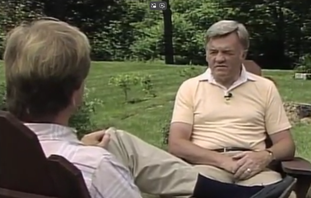 Chris Graff sat down with Tom Salmon in 1989 in Rockingham to discuss his unlikely victory in the 1972 governor's race.