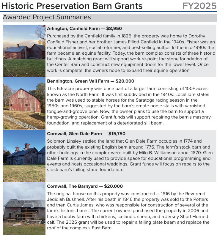 Vermont Barn Grants