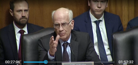 At Antitrust Hearing, Welch calls out President Trump for firing FTC commissioners