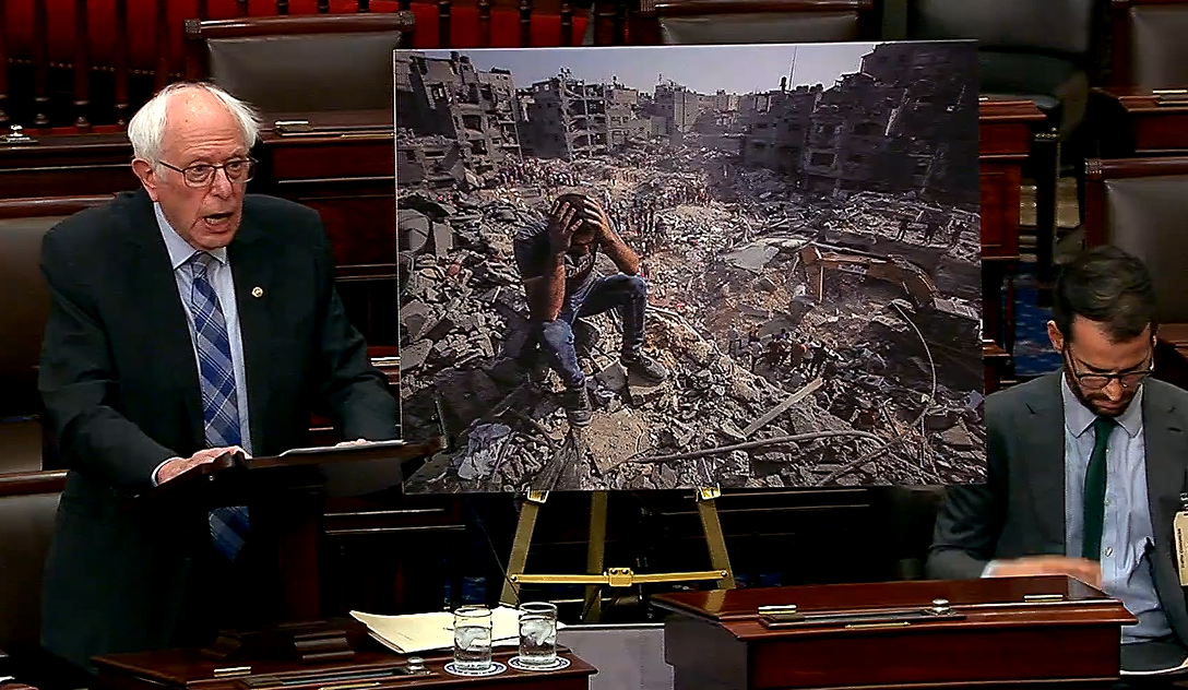 Sanders speech on Senate vote to block $8.8 billion sale of heavy bombs to Israel