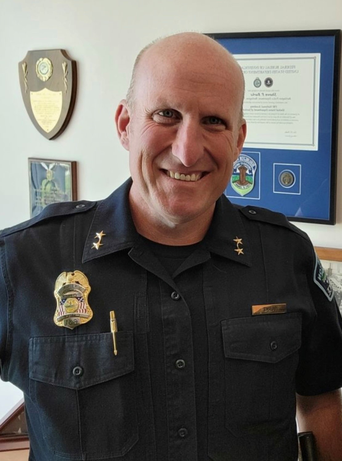 Shawn Burke, interim Chief of the Burlington Police Department