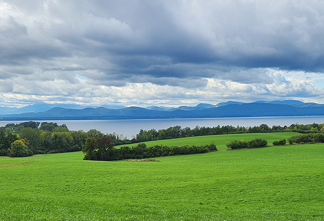 Windmill Hill, a beautiful and agriculturally important area of Shelburne Farms, Vermont