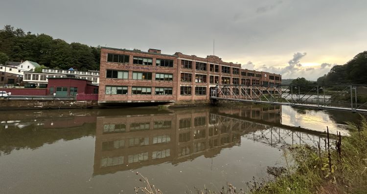 Fellows Gear Shaper building at 100 River Street in Springfield. VermontBiz file photo.