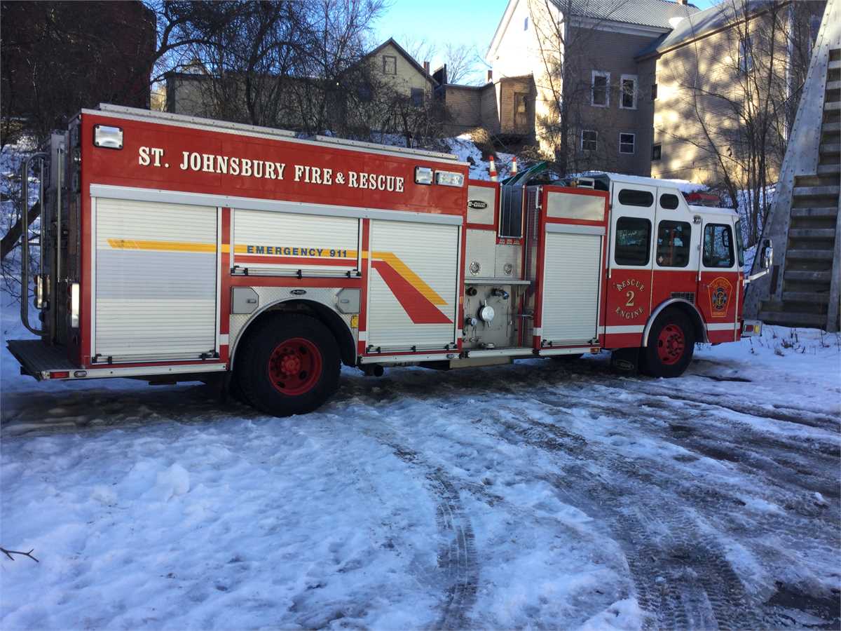 The Town of St. Johnsbury Fire Department, Vermont, is currently auctioning off a 2005 Emergency One Typhoon Rescue Pumper fire truck. 