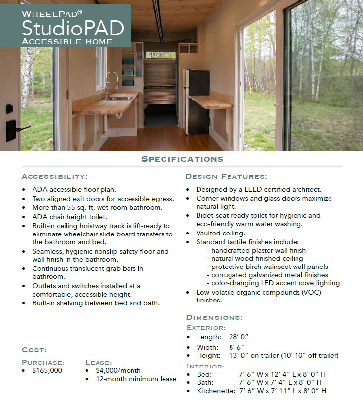 WheelPad: Creative housing solution made in Vermont