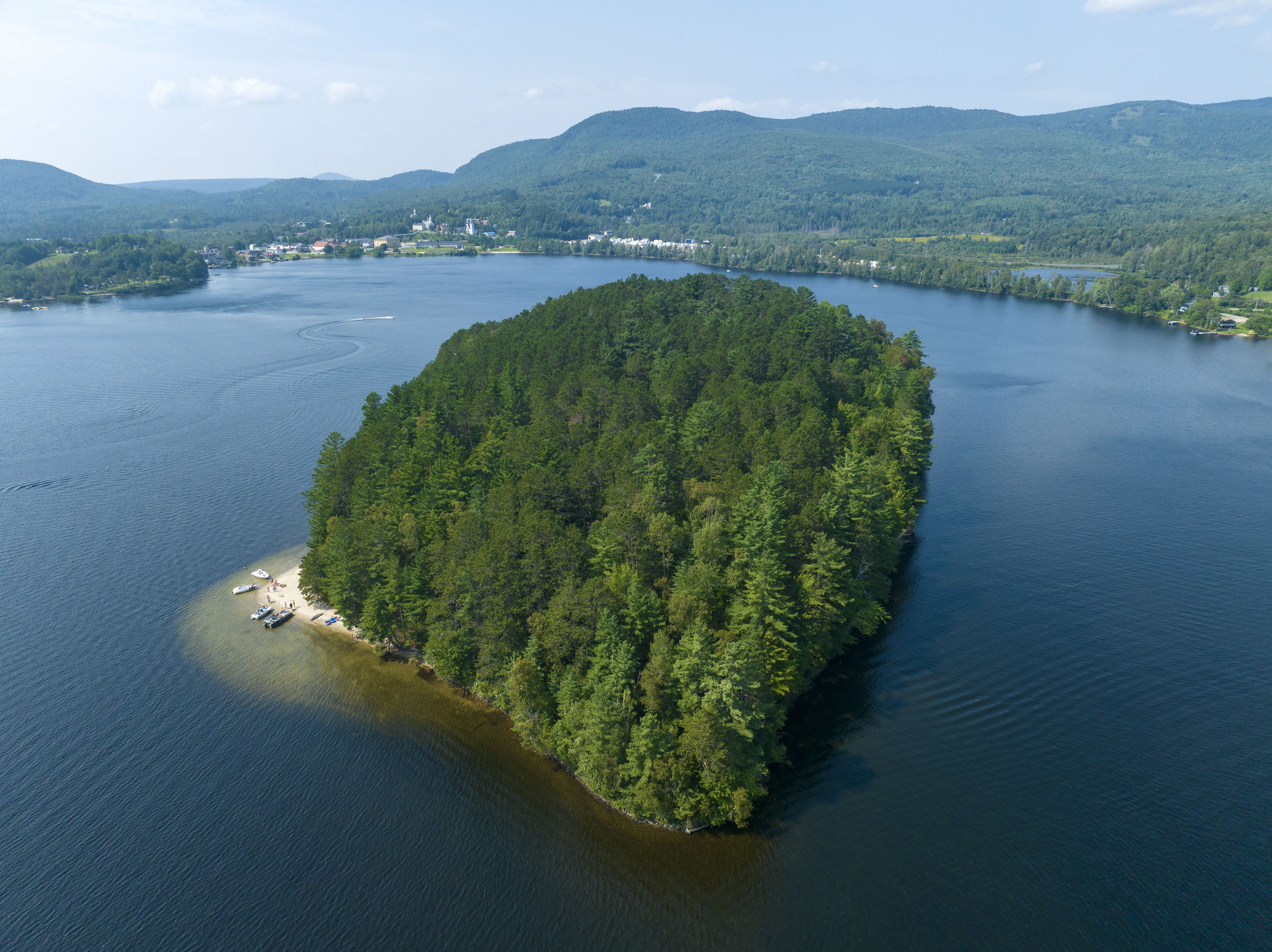 15-acre island in Brighton’s Island Pond