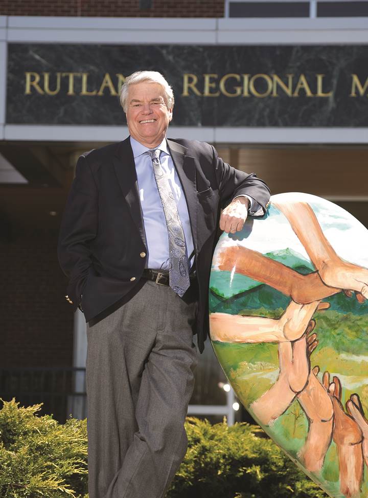 Tom Huebner as CEO of the Rutland Regional Medical Center (RRMC)
