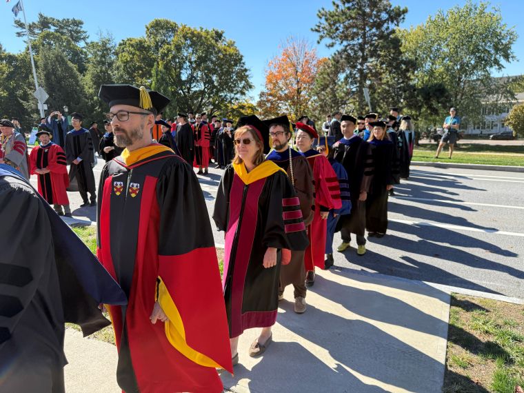 UVM Tromp Installation Procession