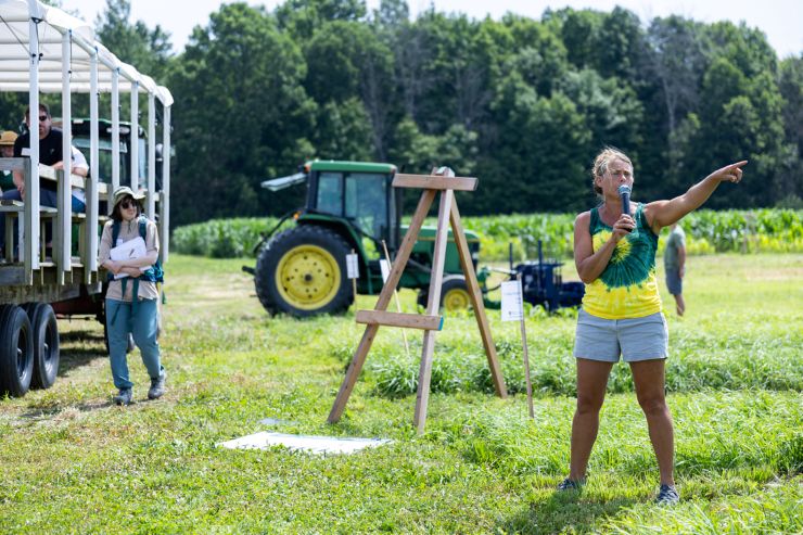 UVM Extension Prof. Heather Darby, a past Leahy grant recipient. 