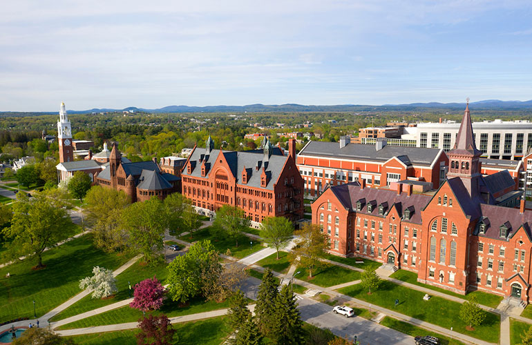 Photo: UVM drone photo. Photo by Kelly Schulze
