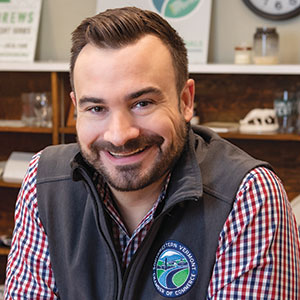 Photo: Matt Harrington, Executive Director of the Southwestern Vermont Chamber. Baldwin Photography.