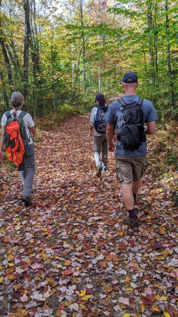 Vermont River Conservancy and Northeast Wilderness Trust staff on a field visit to the newly conserved lands.