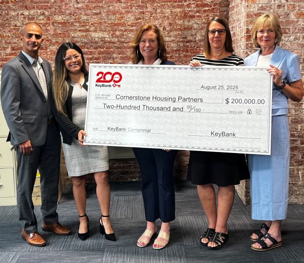 KeyBank Celebrates its bicentennial with a $200,000 grant to Cornerstone Housing Partners 
