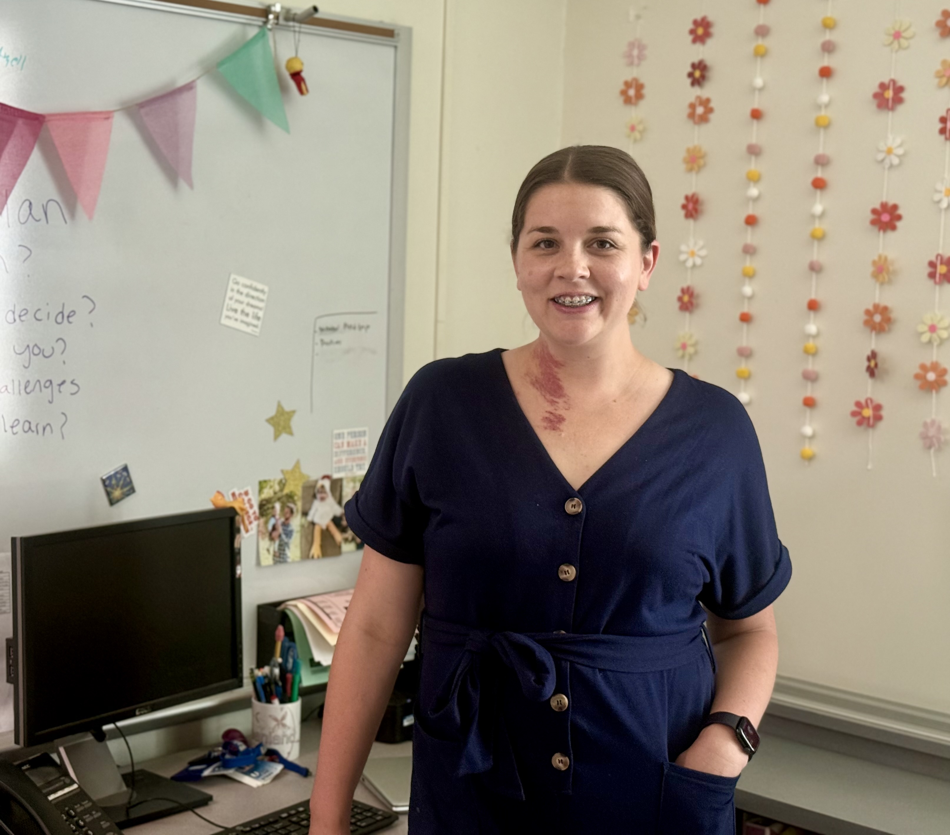 Cairsten Keese, a school counselor at U-32 Middle and High School in Montpelier.