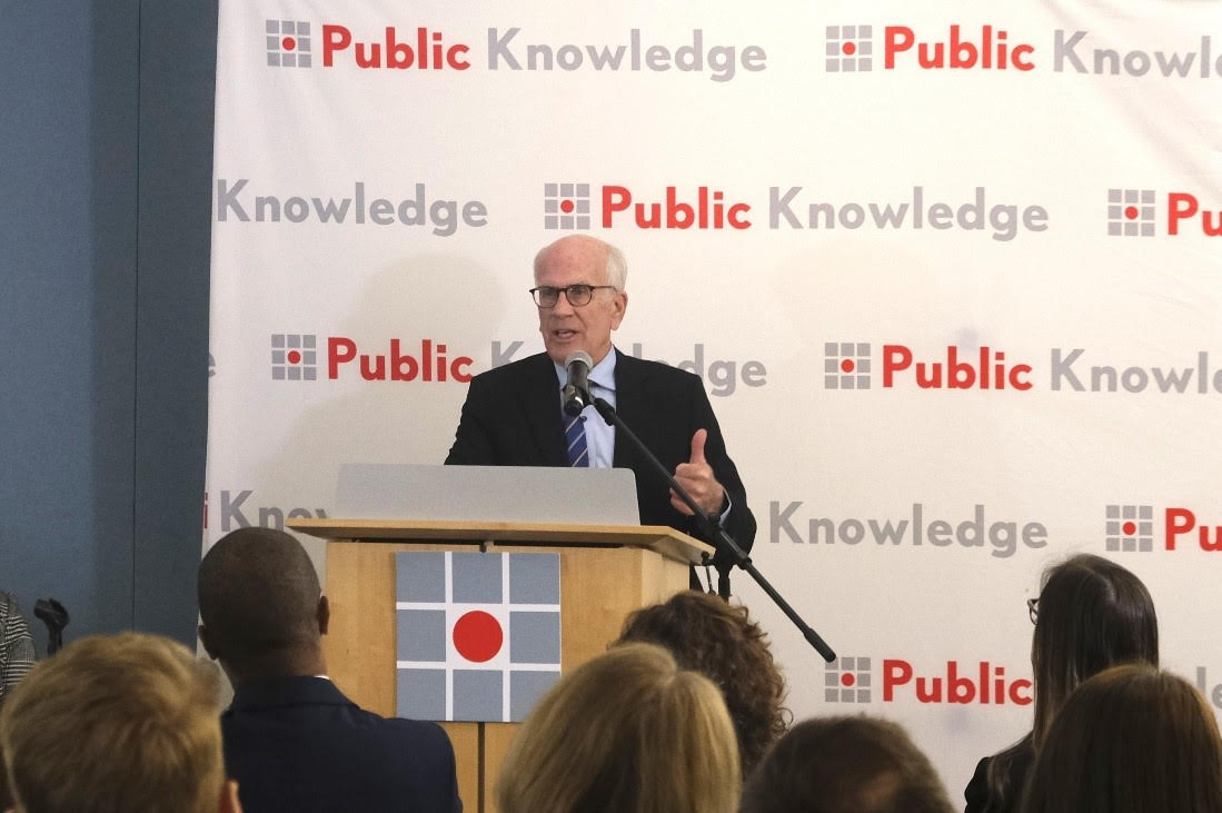 US Senator Peter Welch (D-Vermont) on Tuesday joined Public Knowledge