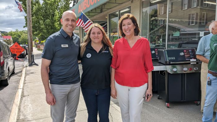 Will Aubuchon, CEO; Danielle Armstrong/Aubuchon ACE Hardware, Ludlow Manager; Carol Lighthall/OVRCC