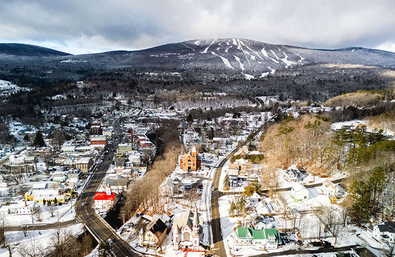 Photo: Aerial of Ludlow. Photo: Daniel Paucar Photography