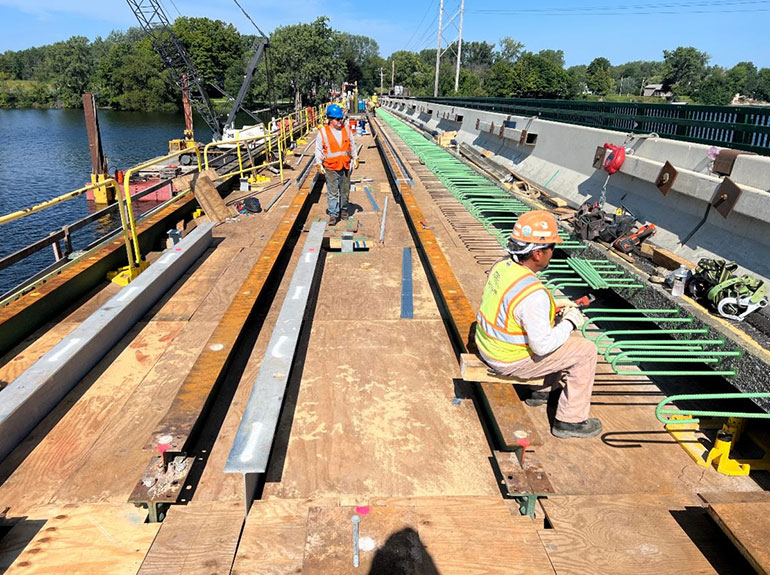 Photo: Alburgh passage bridge project. Courtesy photo.