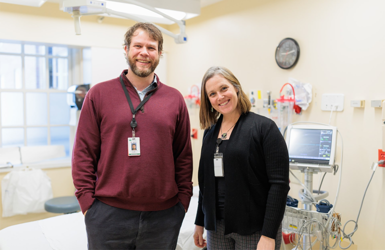Photo: Gifford Chief Medical Officer Joshua White, MD, and Christina Harlow, DNP, FNP-BC, clinical coordinator for the Emergency Department. Courtesy photo.