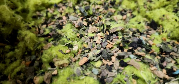 Tennis balls were sent to RecycleBalls to become new tennis courts.