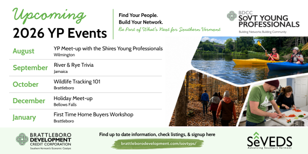 Upcoming&nbsp;Southern Vermont Young Professionals events 