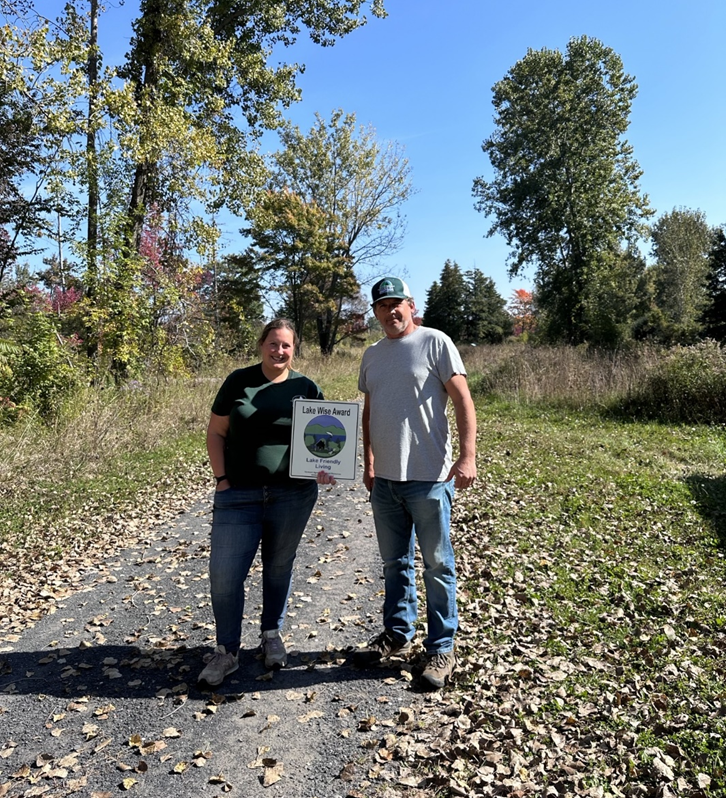 Vermont State Parks regional manager Emily White and regional facilities manager Patrick Dattilio.