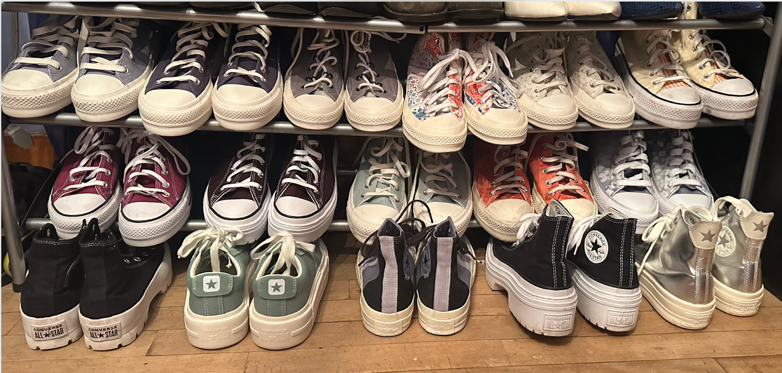 Some of Patti Komline’s Signature Sneakers