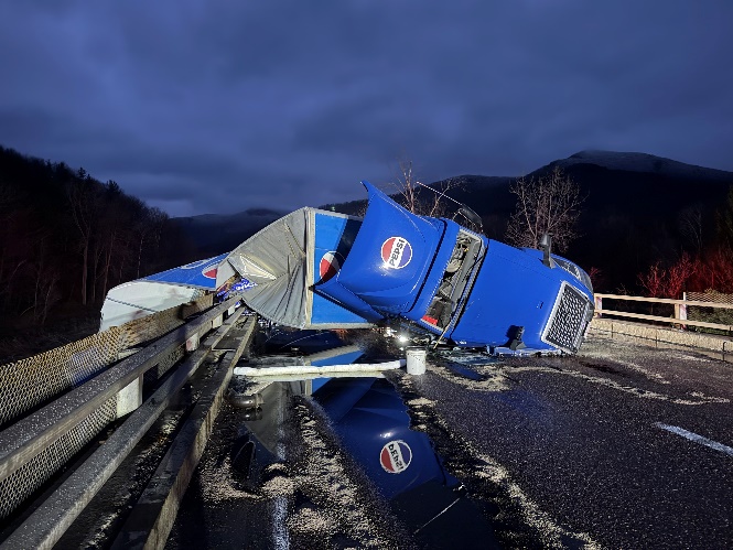 DMV: Commercial Motor Vehicle Crash Interstate 89 North, Bol