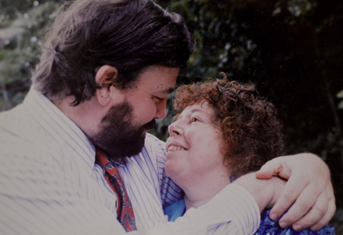 Joyce and Randy, wedding day, 1999. Courtesy photo.