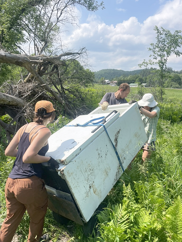 Flood recovery continues with Lamoille River cleanup
