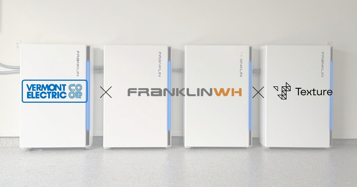 FranklinWH a battery partner in Vermont Electric Co-Op's expanded energy storage program