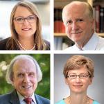 Headshots of four faculty scholars arranged in square