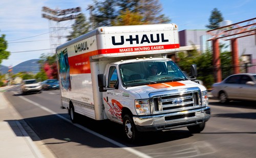 UHaul truck in Houston